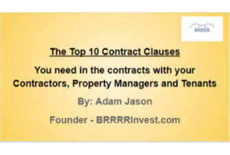 top 10 contract clauses brrrr invest